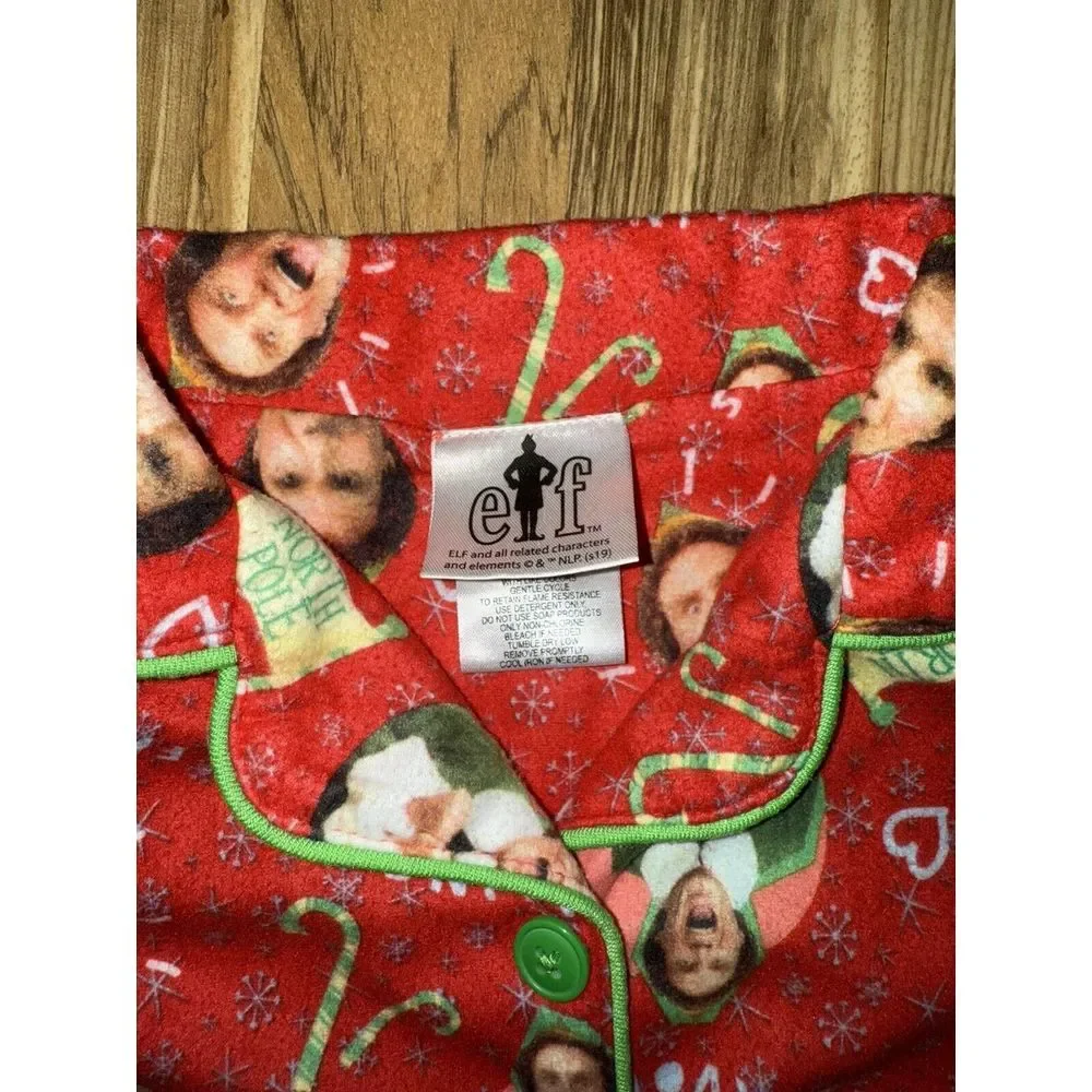 Elf the Movie Girls Christmas Kids Pajama PJ Buddy Sz XS 4/5 4‎ 5